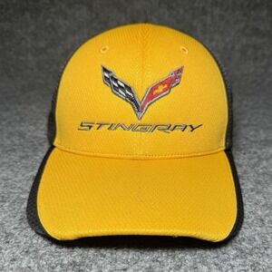 Chevy Corvette Stingray Embroidered Baseball Cap Hat Adult Richardson Yellow